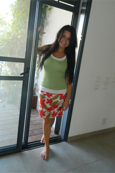 Aubrey Paige walking in the park