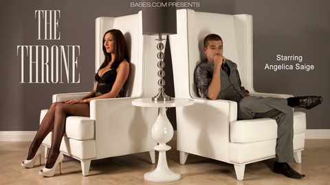 Angelica Saige Pictures in Throne