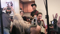 Burningangel presents BTS Episode 88 starring Leigh Raven, Yhivi, Anna de Ville, Nina Elle.